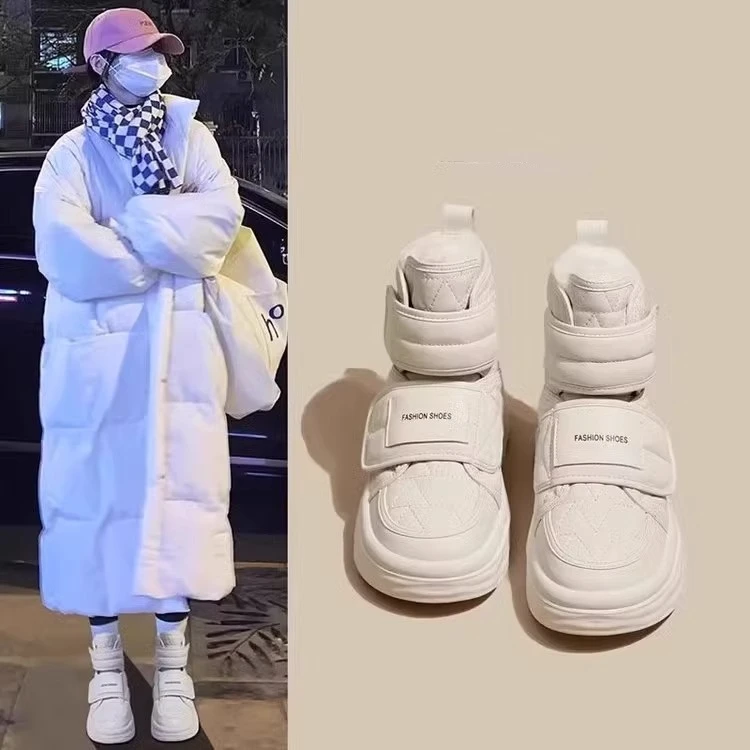 冬季东北哈尔滨雪乡漠河极寒雪地靴女防水防滑加绒加厚保暖大棉鞋