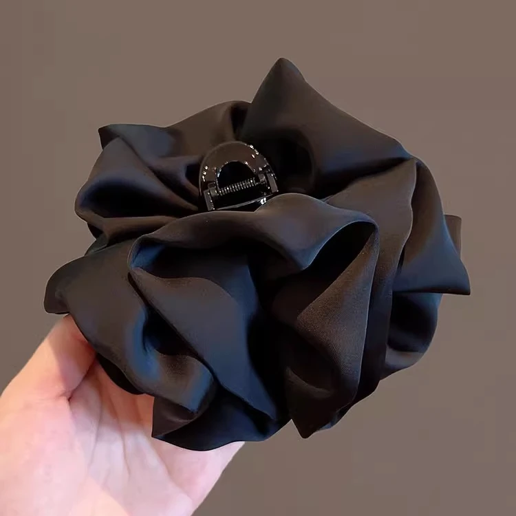 2023新款泡泡抓夹高级感蝴蝶结发夹后脑勺盘发发夹发卡鲨鱼夹头饰