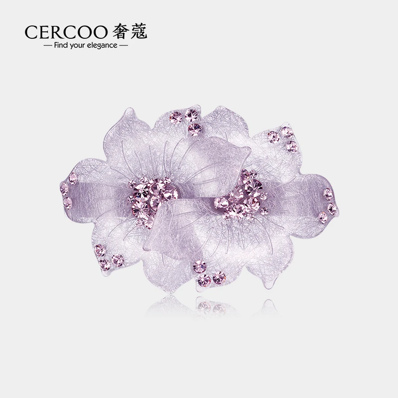 Cercoo/奢蔻温柔拾光系列发夹水钻夹子头饰发卡妈妈款盘发弹簧夹