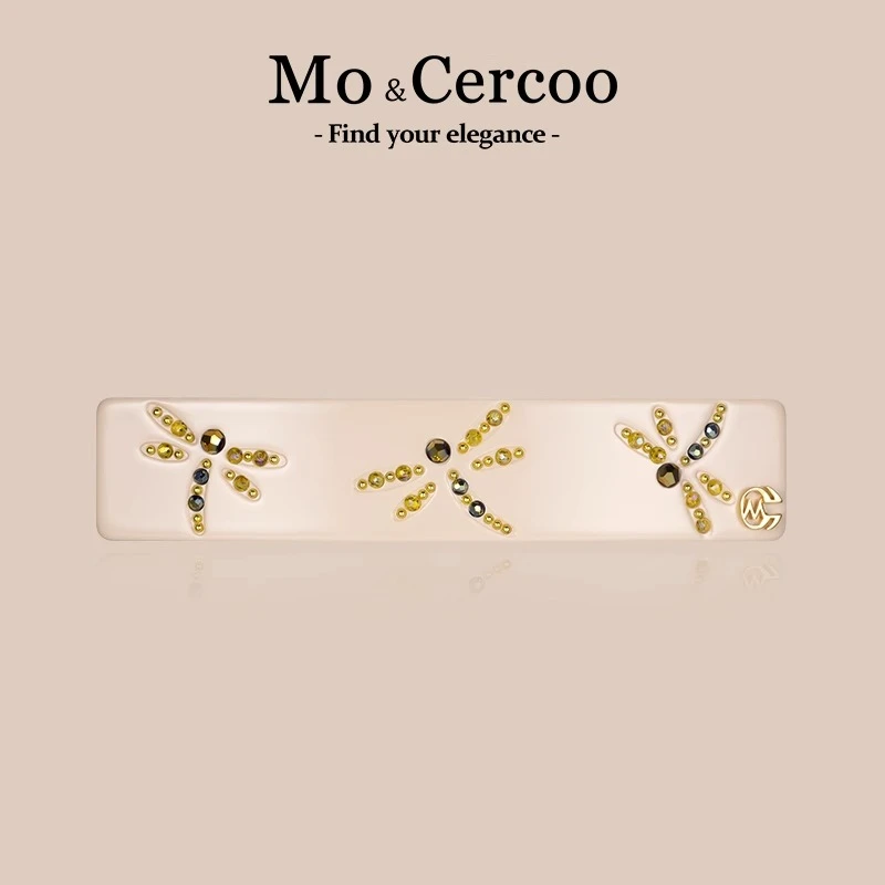 MoCercoo醋酸后脑勺发夹一字弹簧夹头饰横夹扎马尾夹法式高级感