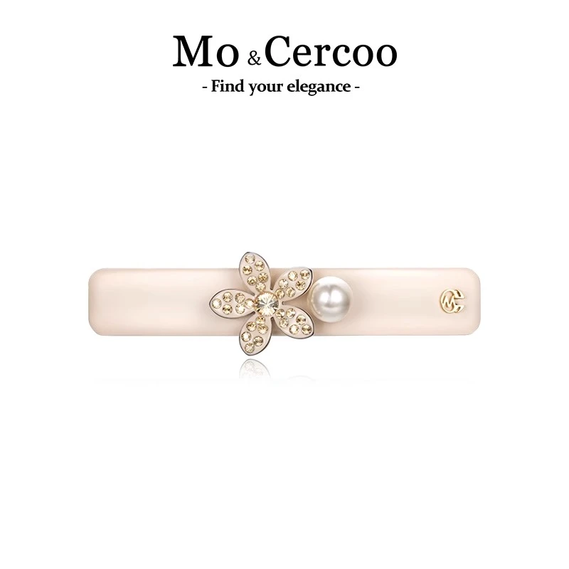 Mo&Cercoo2023新款法式后脑勺气质女士发夹半扎发头饰醋酸发卡子