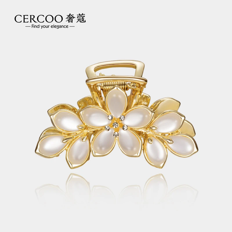 Cercoo/奢蔻百合圣母系列鲨鱼抓夹丸子头发量多盘发高端精致发抓