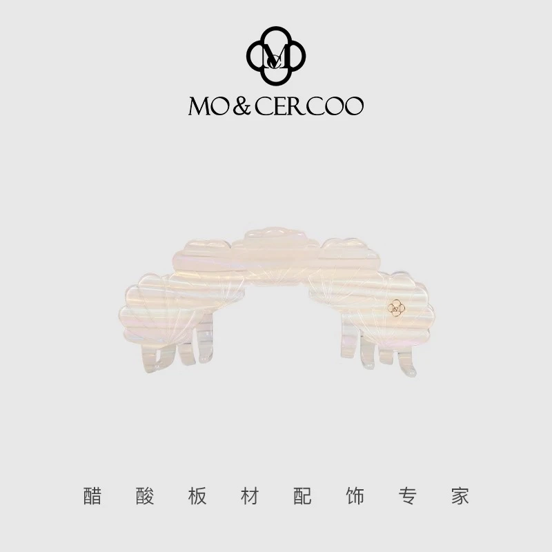 Mo&Cercoo弧形醋酸抓夹后脑勺夹发高级感女鲨鱼夹发饰发量多发饰