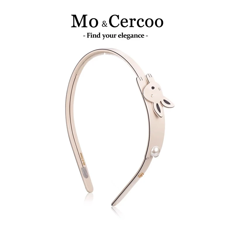 Mo&Cercoo兔子发卡发箍女洗脸头箍防滑压发外出发捆头饰