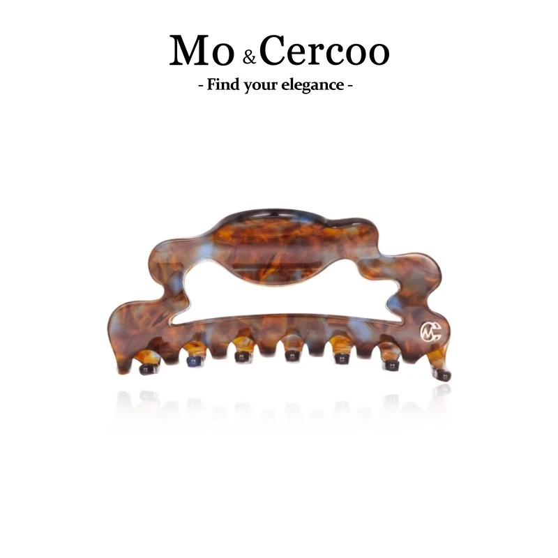 Mo&Cercoo优雅后脑勺镂空发夹醋酸抓夹气质感头饰高级ins鲨鱼夹