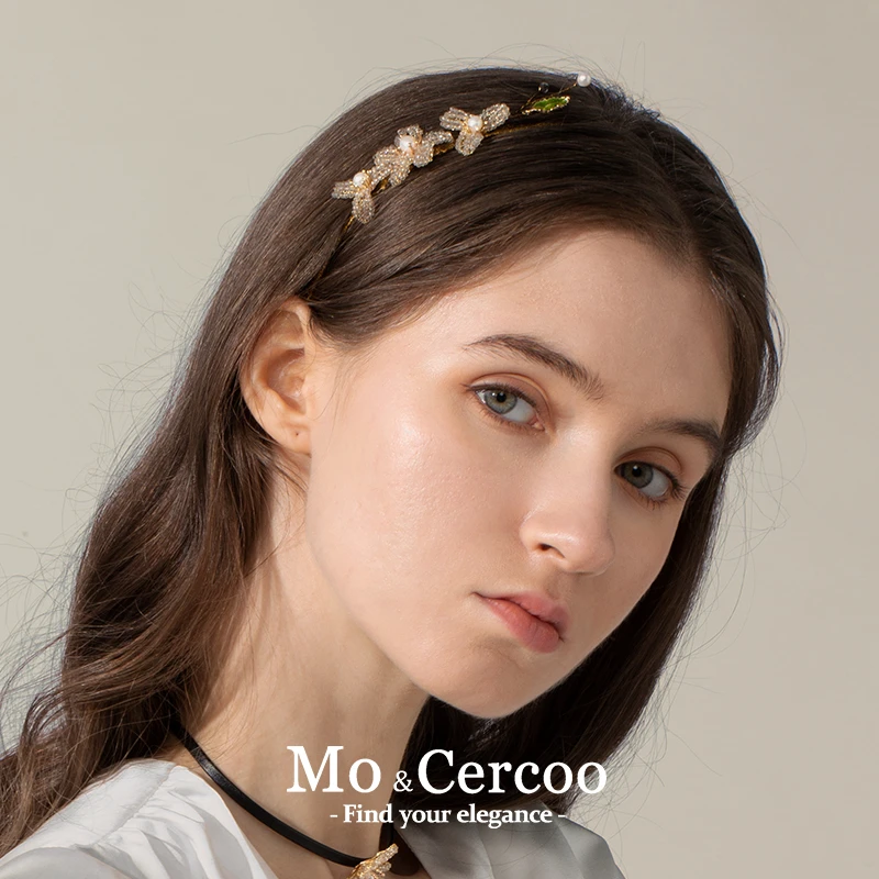 Mo&Cercoo丁香晶梦系列发箍手工串珠个性发箍发卡发饰头箍头饰品