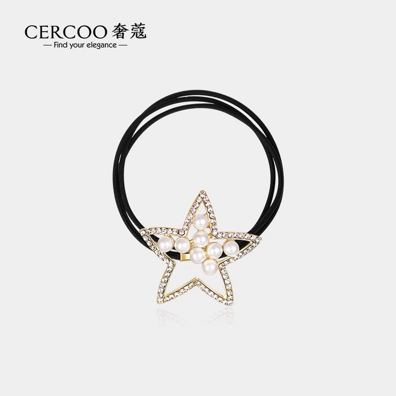 Cercoo/奢蔻ins头绳星星头绳气质橡皮筋女扎头不伤发发绳简约发圈