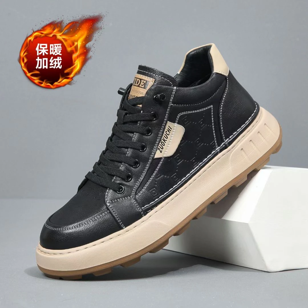 佐酷驰秋冬新品高端男鞋一脚蹬百搭潮流男士时尚冬季高帮潮鞋835