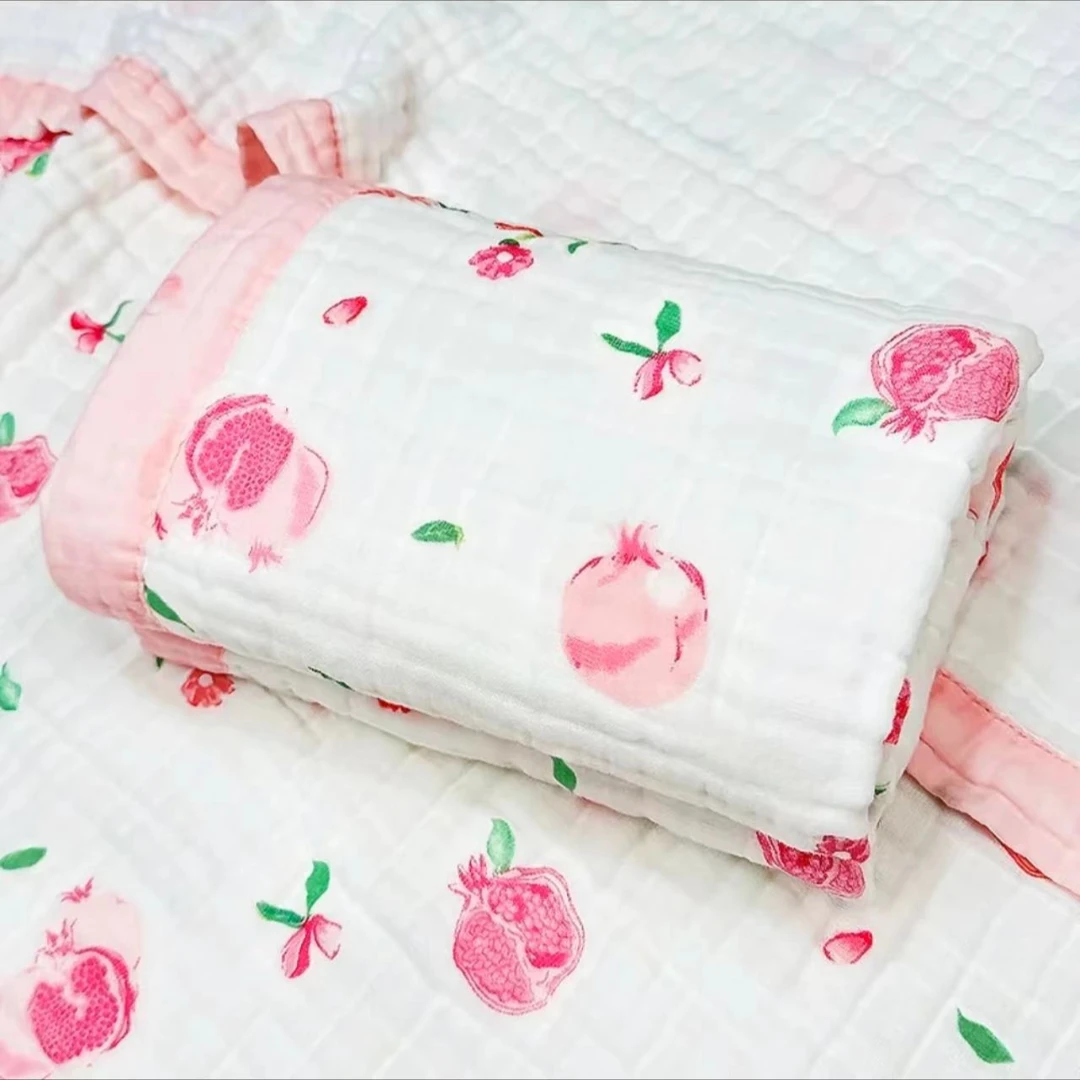 多尺寸加厚泡芙被石榴