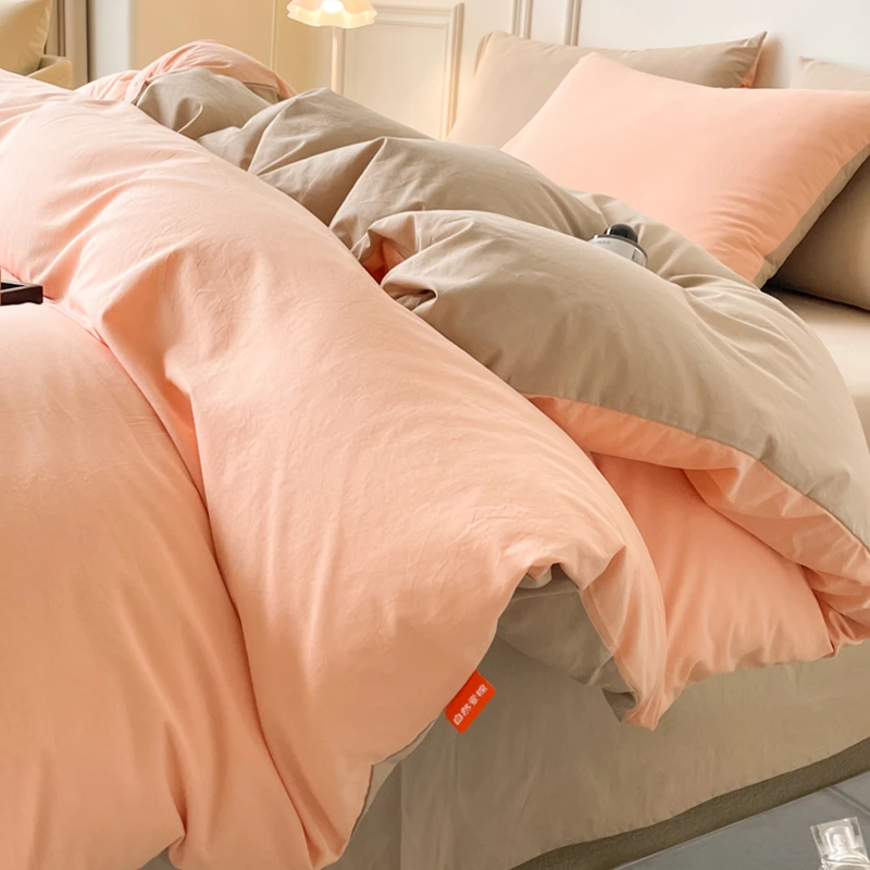 品牌100全棉被套罩水洗纯棉单独一件1米5床上人四季通用夏天宿舍