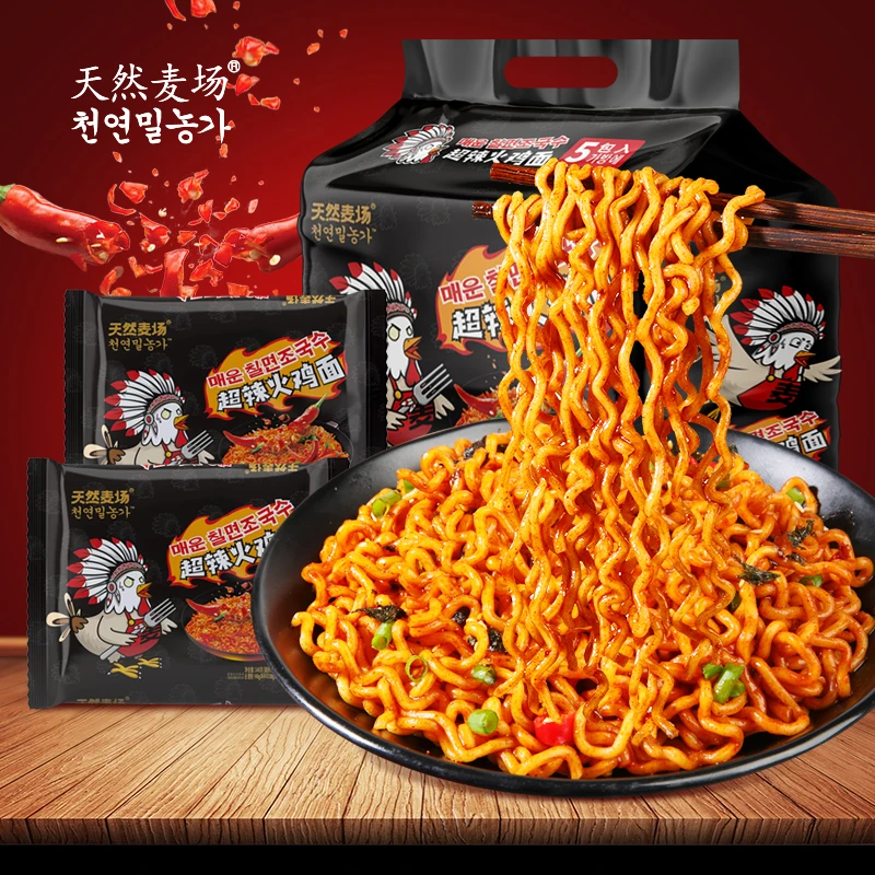 天然麦场 韩式经典口味火鸡面速食学生麦芯劲道爆辣配料地道制作