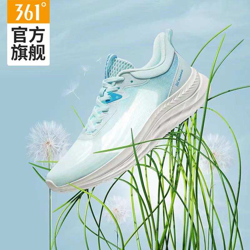 361°飞羽跑步鞋男2025夏季情侣款网面透气轻跑鞋缓震薄款运动鞋女