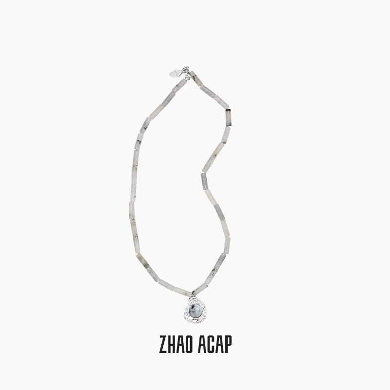 ZHAO ACAP 铜合金项链 山水飞花乱项链
