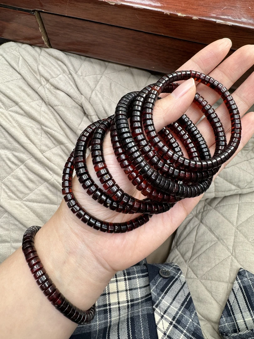 【小胖总珠宝】天然血珀直切手串（多样性发其一）