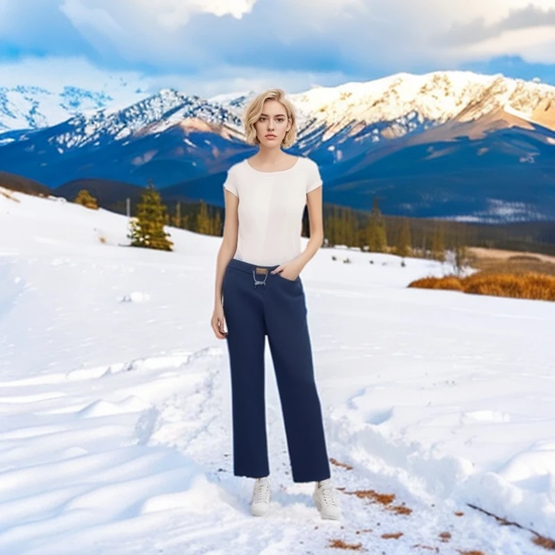 春季女士百搭休闲宽松时尚直筒裤