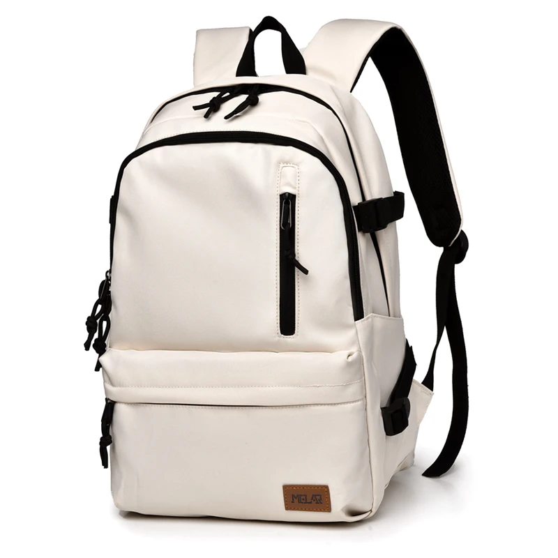 男双肩包大学生防水简约书包轻便高中生背包女潮流电脑包旅行包新