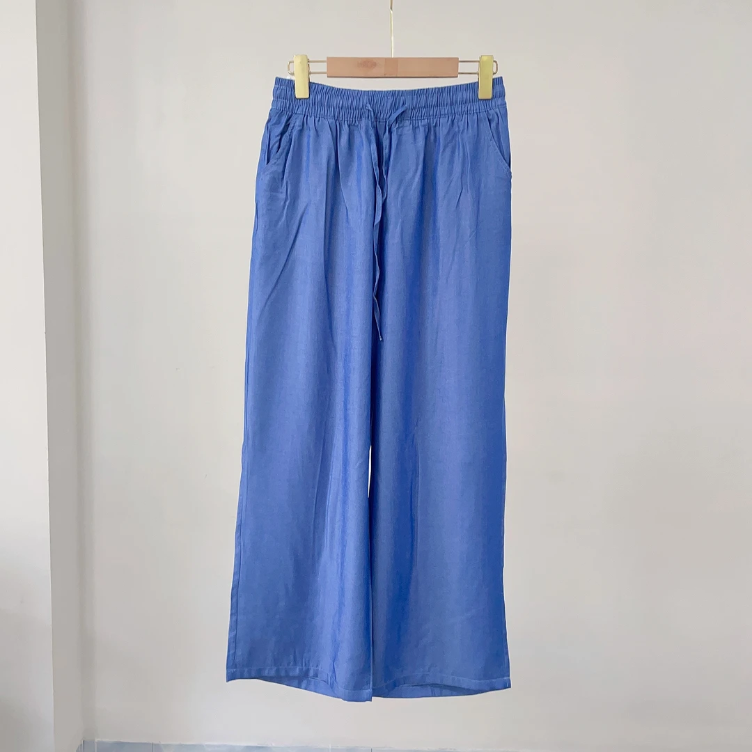 J131 薄款丝滑松紧腰围休闲薄款弹力裤