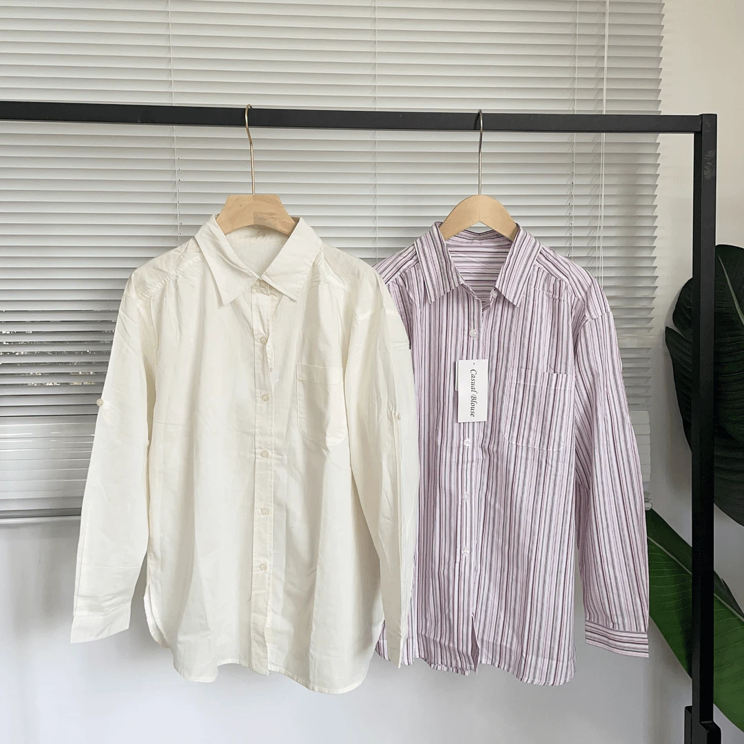 Z-5 日系基础款棉质防晒软棉休闲衬衫