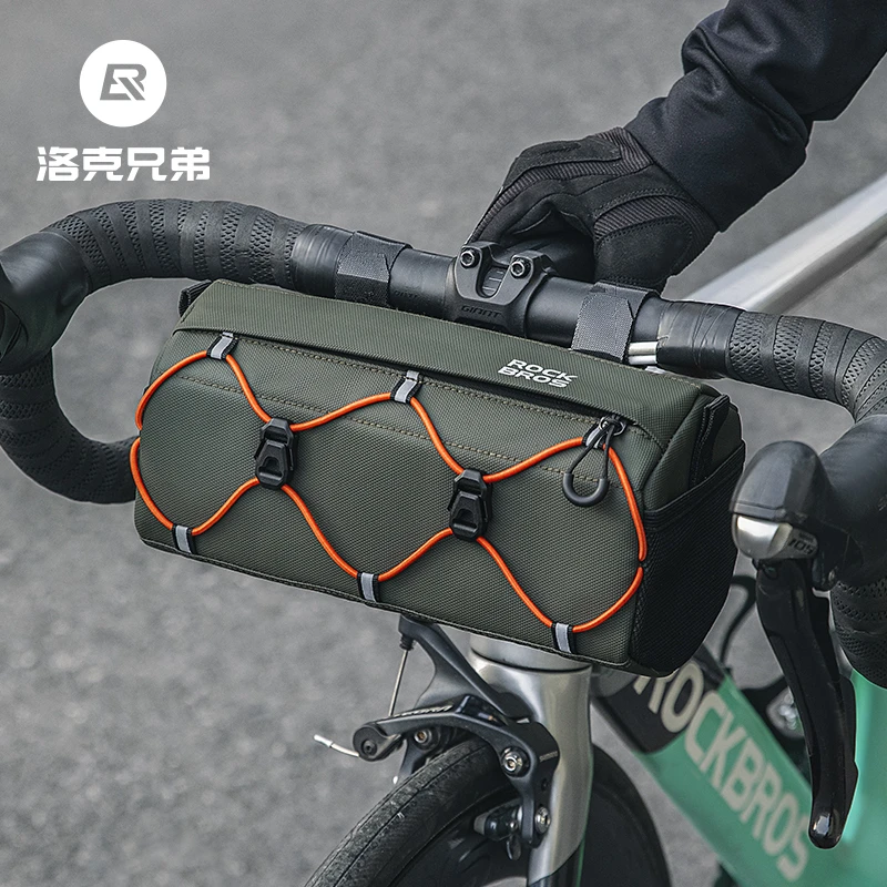 洛克兄弟自行车包前梁车前包公路山地车车头挂包车把斜跨骑行装备