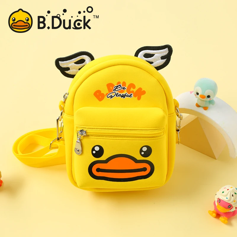 B.Duck小黄鸭儿童单肩斜挎包时尚男女童休闲翅膀包包潮 BP6501901