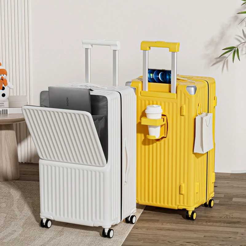 前开口行李箱女大容量拉杆箱28寸30旅行拉杆箱男生万向轮结实耐用