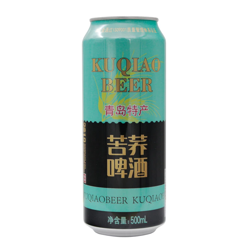 青岛特产苦荞啤酒500mlx12罐罐酒精3.6麦芽10保质1年
