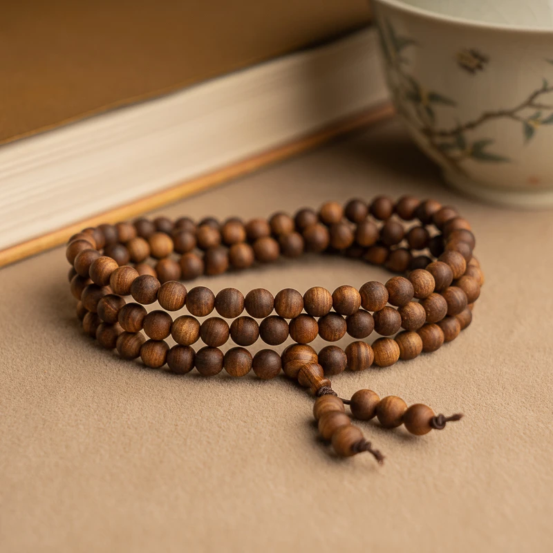 【仙源】印度迈索尔6mm*108颗念珠多圈手工手串天然老料文玩手串