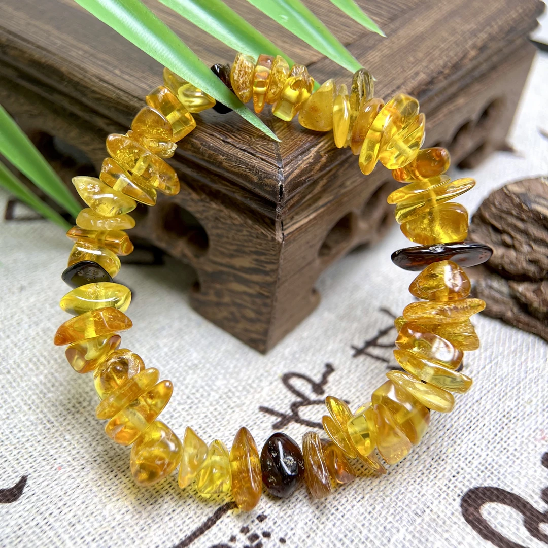 天然高品质琥珀随型手串FX-5358