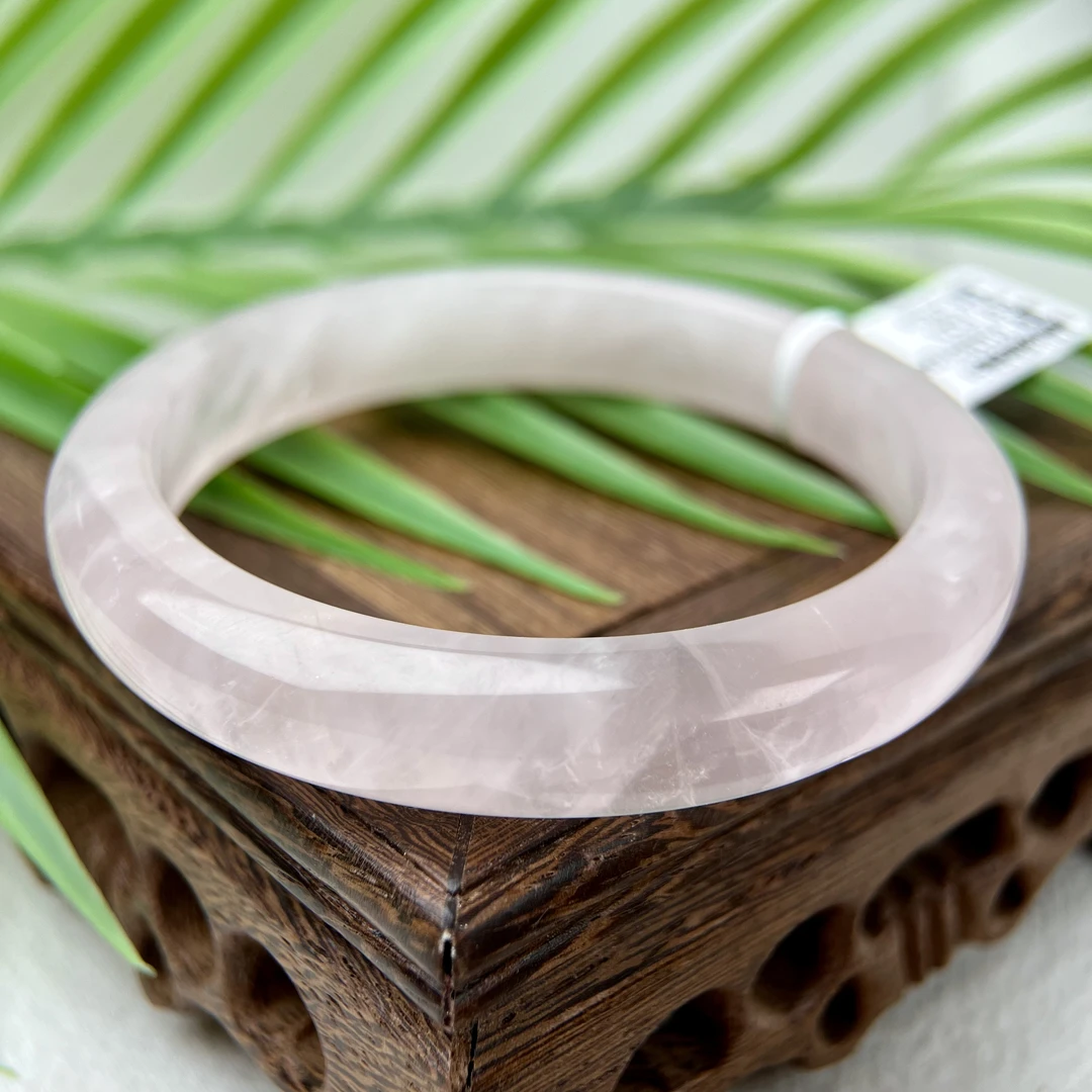 A天然莫桑比克粉水晶 手镯50-65圈口合集 FX-5283