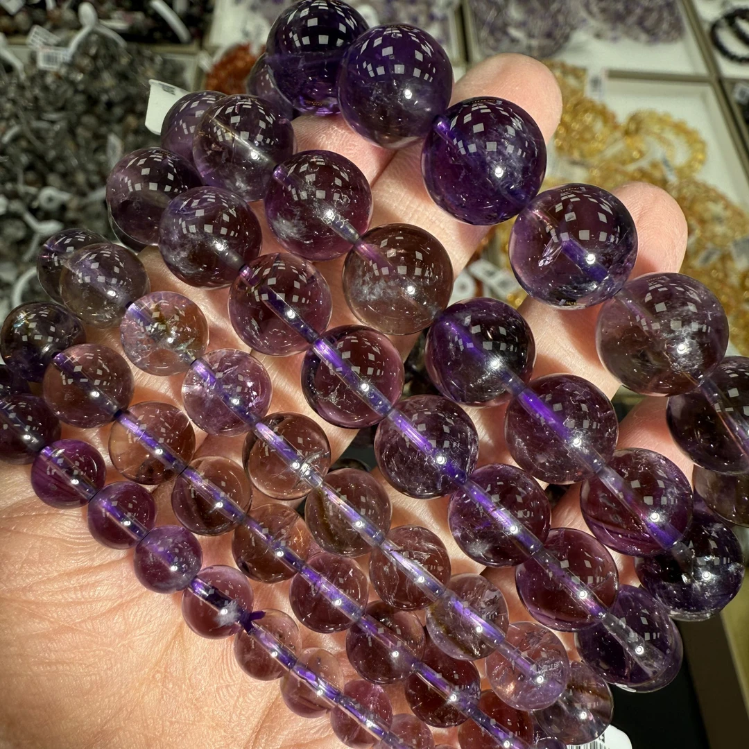 紫黄双色紫黄晶 7-13mm单圈手串合集（多样性发货）FX-5263