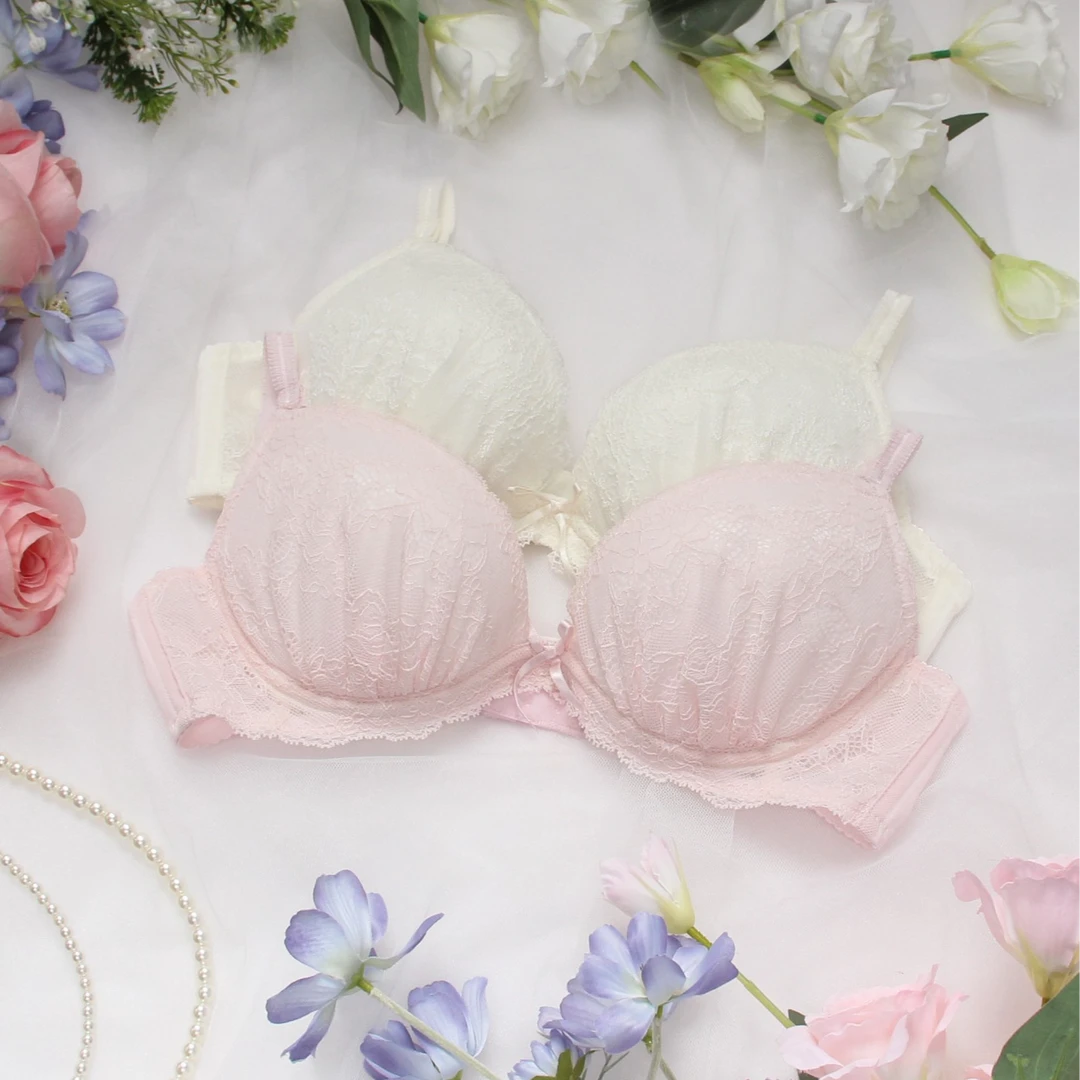 优丽娜娜1型圆盘多巴胺色系大钢圈零鸡心聚拢文胸可拆肩带内衣909