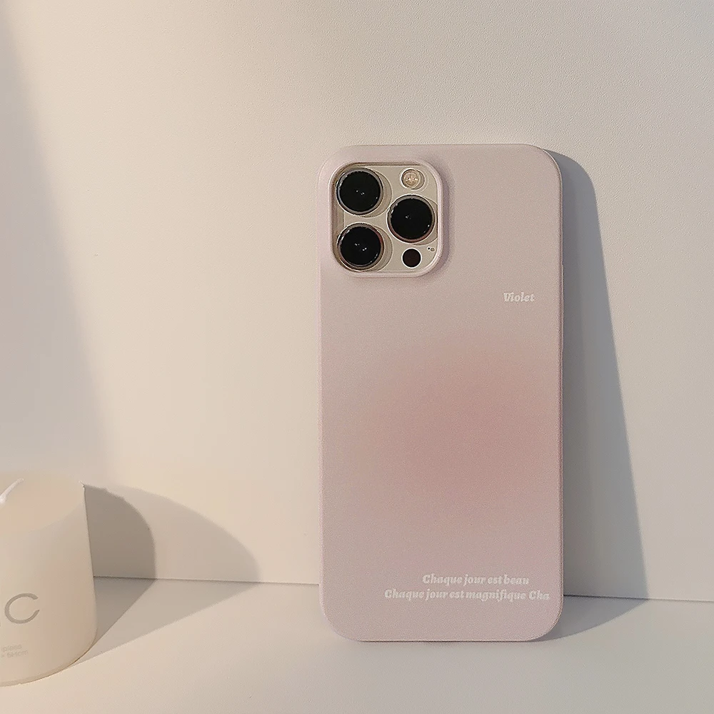 苹果13手机壳iphone14promax小众极简光晕渐变12女11网红ins风
