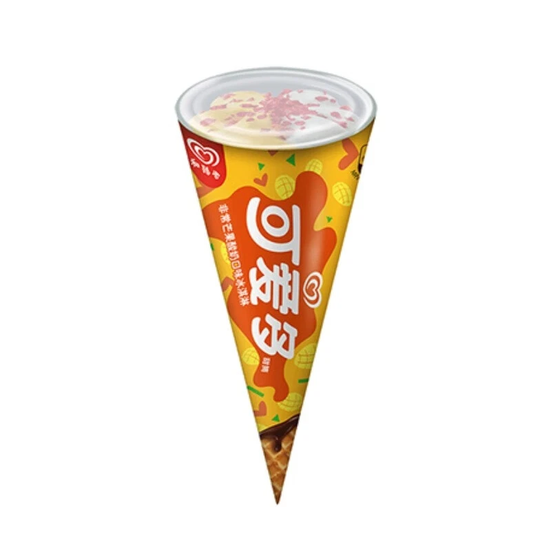 和路雪可爱多甜筒芒果酸奶口味冰淇淋62g