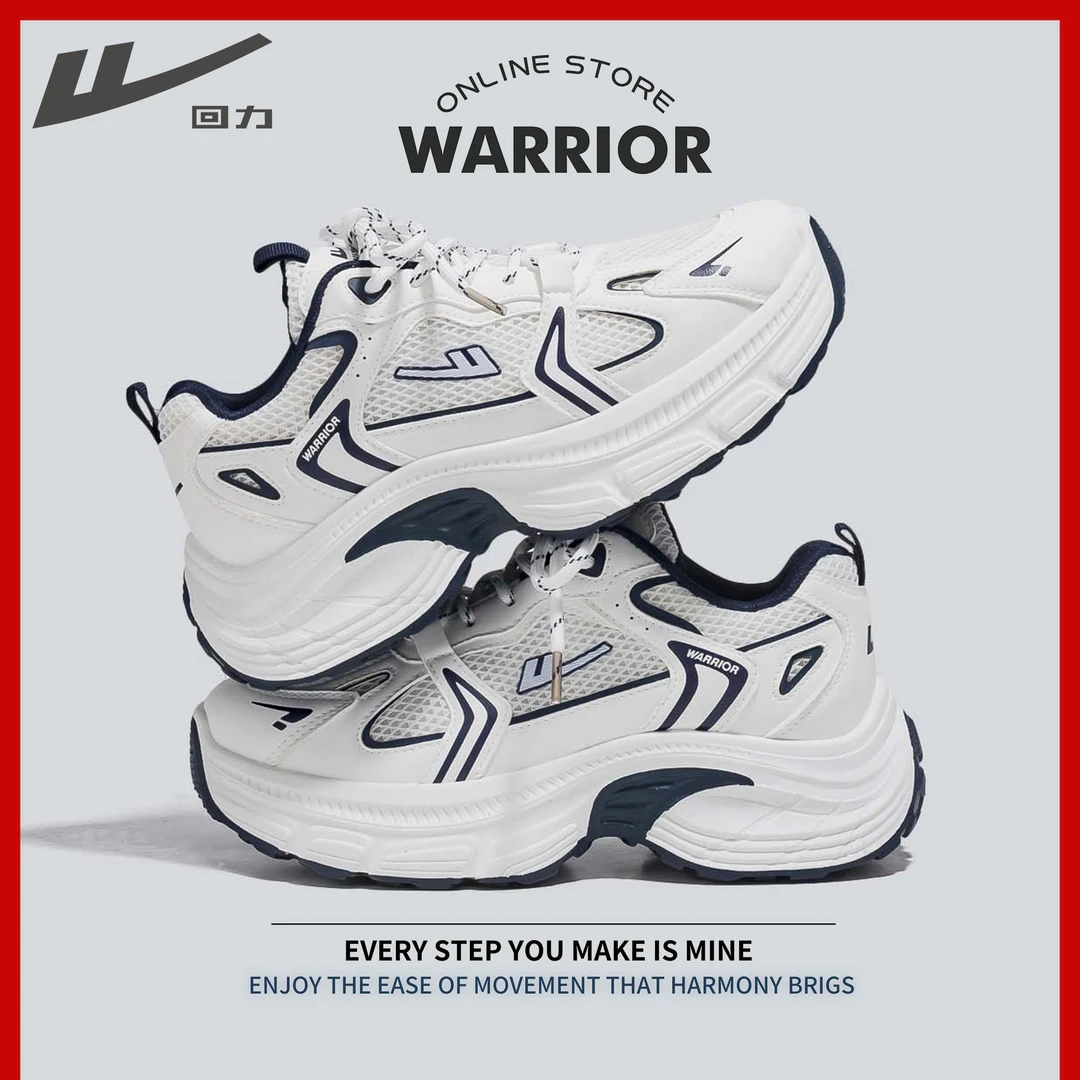 回力女鞋秋季新款老爹鞋网面透气小白鞋女增高休闲百搭运动鞋女20