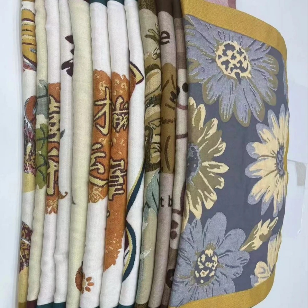 纯棉纱布枕巾  52*78 -- （颜色按顺序发）-2