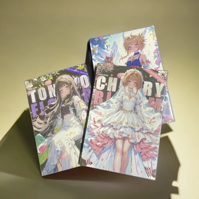 【恰饭】樱花文创樱花雪月第一弹魔卡少女樱国卡二创A5收藏卡牌