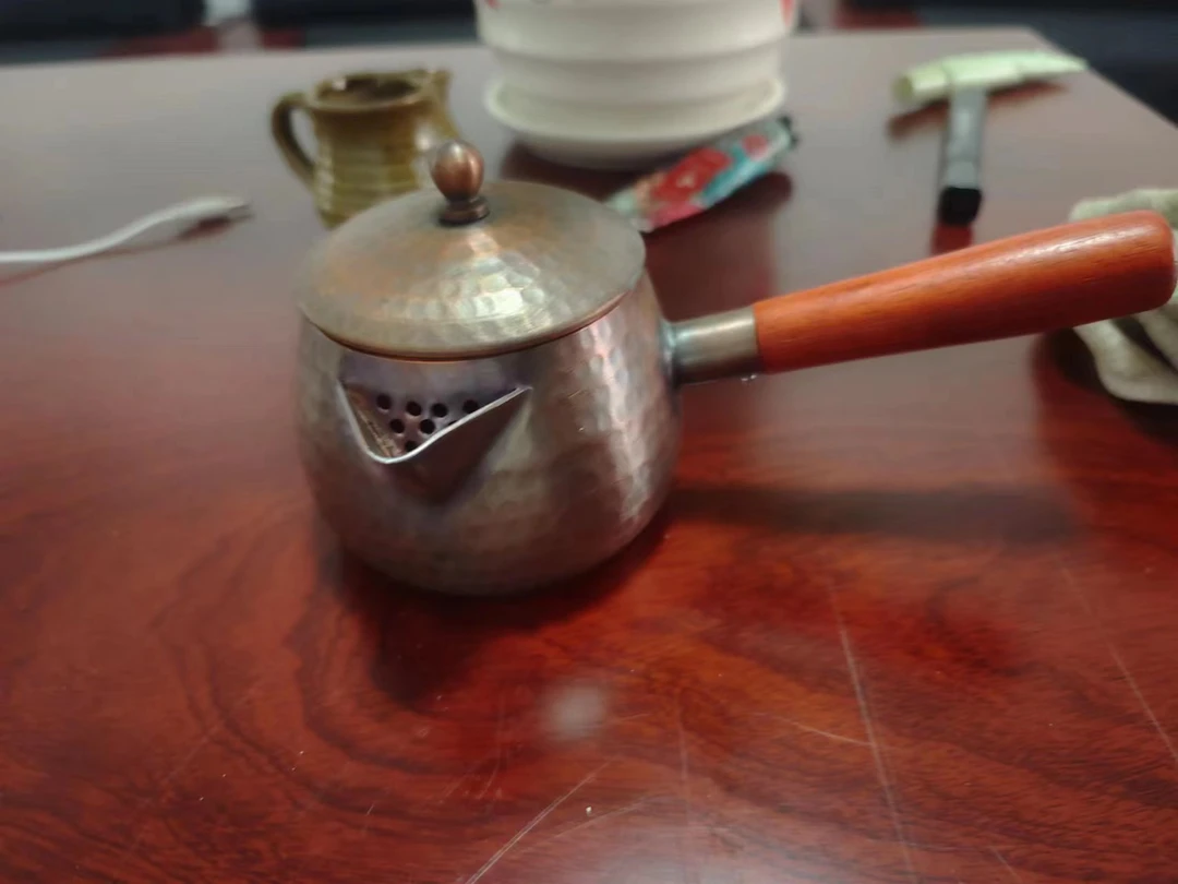 400毫升容量容量加厚紫铜公道杯带盖子