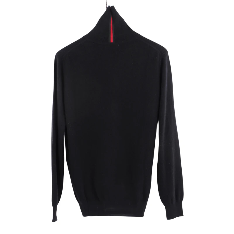 ENTICA/安迪卡高档品牌100%山羊绒爆款时尚百搭高领加厚套头男士