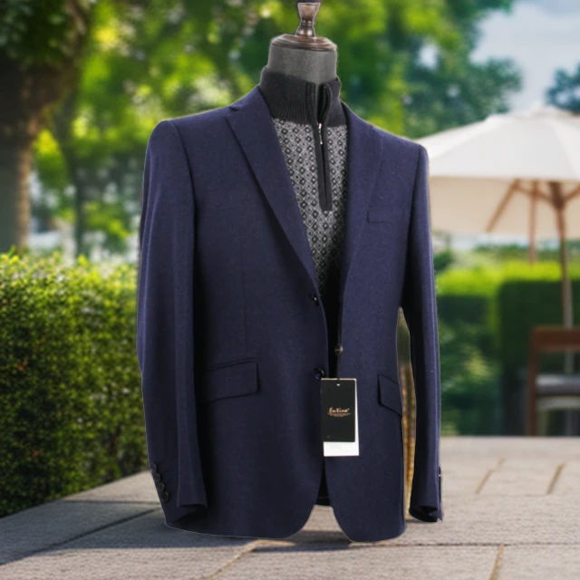 ENTICA/安迪卡商务经典男100%纯山羊绒秋冬时尚休闲单西奢华外套