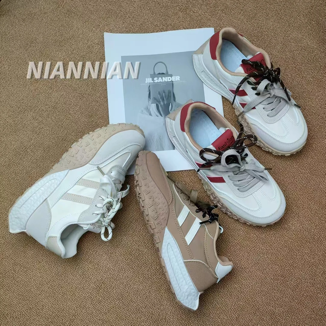 增高4cm阿甘鞋女2024秋季新款厚底增高轻便舒适透气百搭防滑休闲