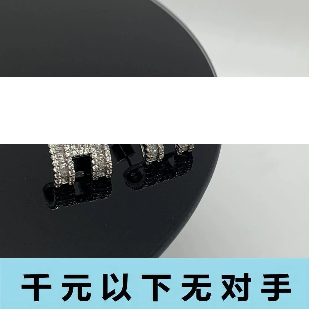 铜合金合成锆石耳饰 ED336 全钻pop耳钉q耳钉耳钉