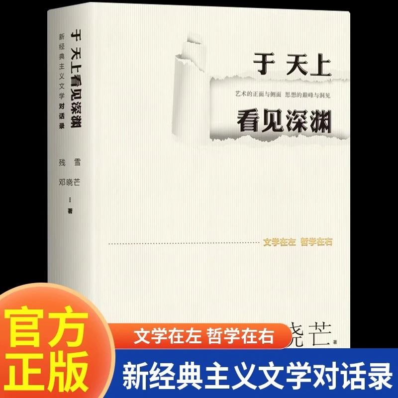 于天上看见深渊正版新经典主义文学对话录中国当代文学评论书籍