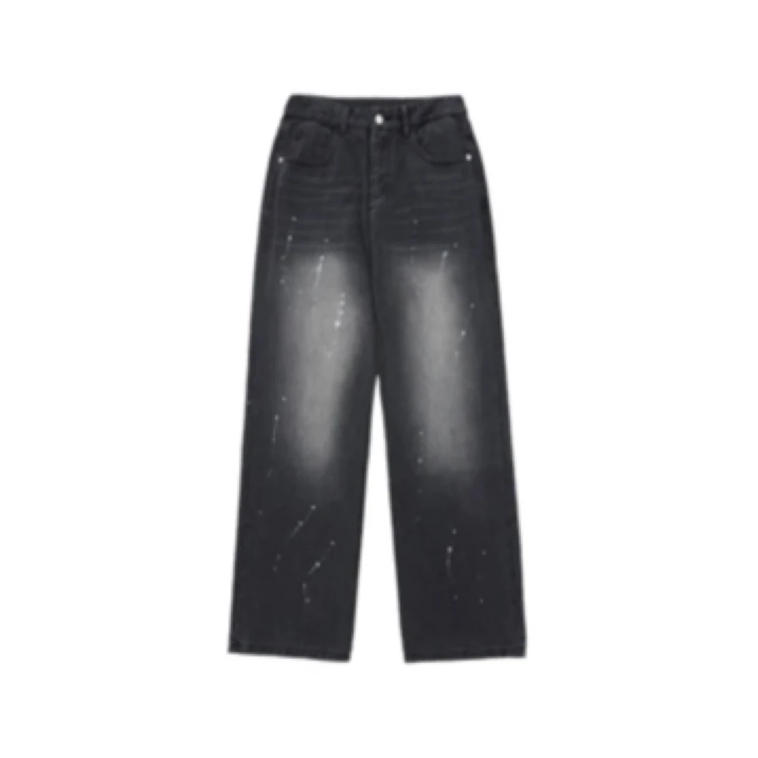 DS泼墨牛仔裤潮流爆款