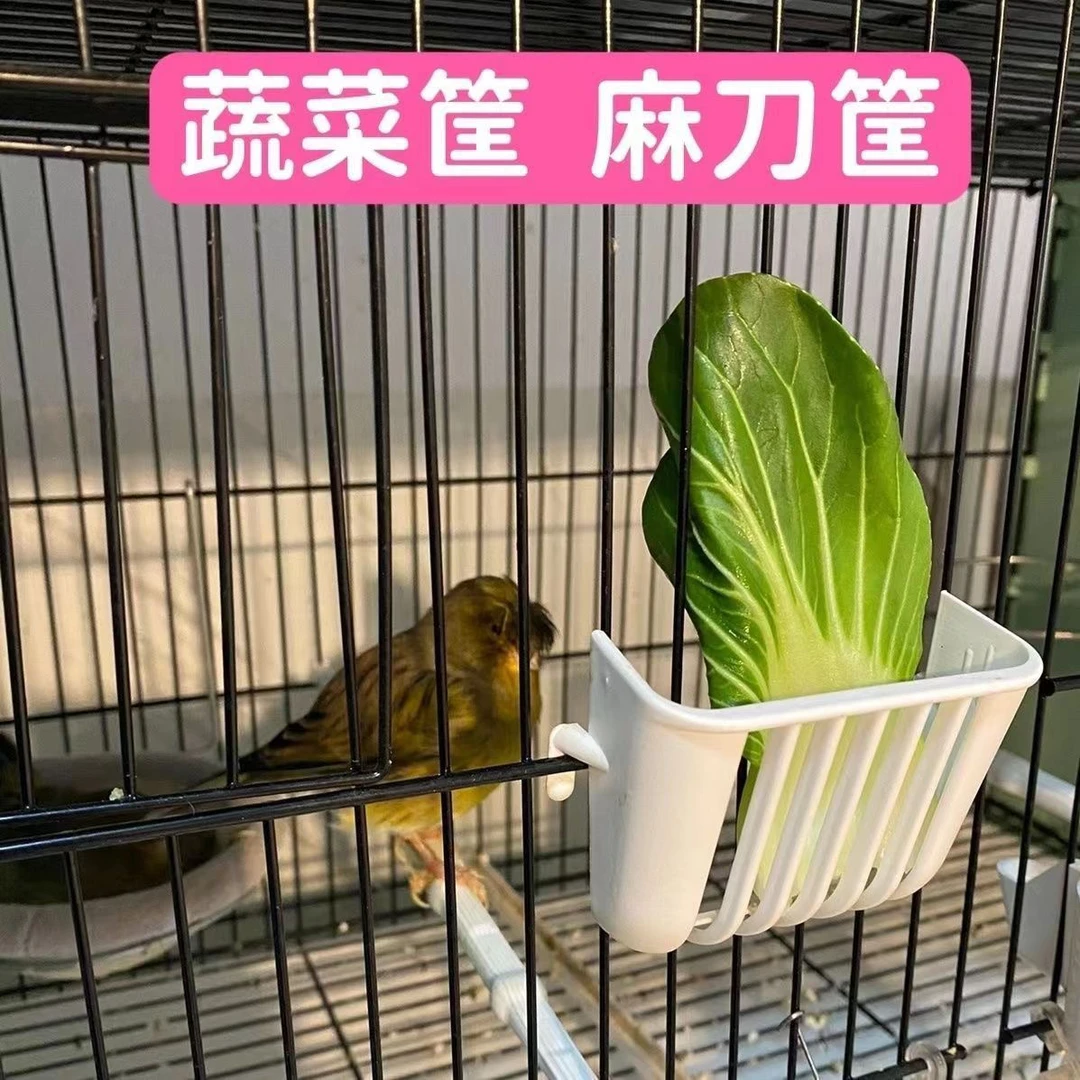 欧式鸟用蔬菜筐水果筐麻刀筐外挂菜筐玉鸟芙蓉鸟丝雀鹦鹉用品