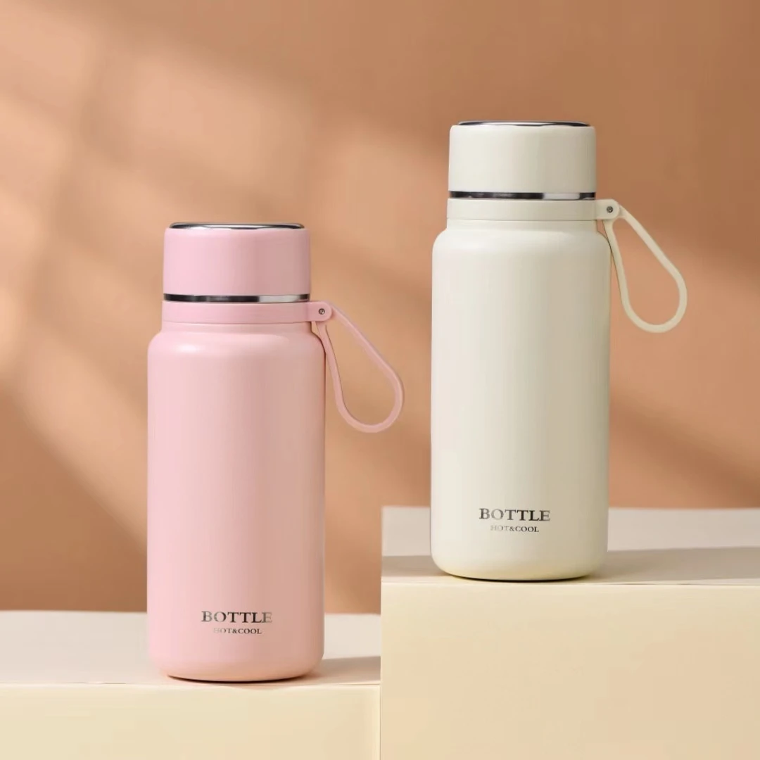 时尚简约316L不锈钢家用保温杯女士大容量车载水杯创意便携户外杯