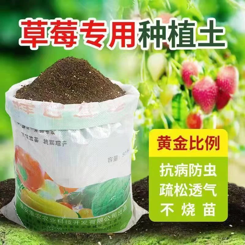 草莓营养土草莓种植土盆栽土酸性土壤草莓专用肥料阳台有机土家用