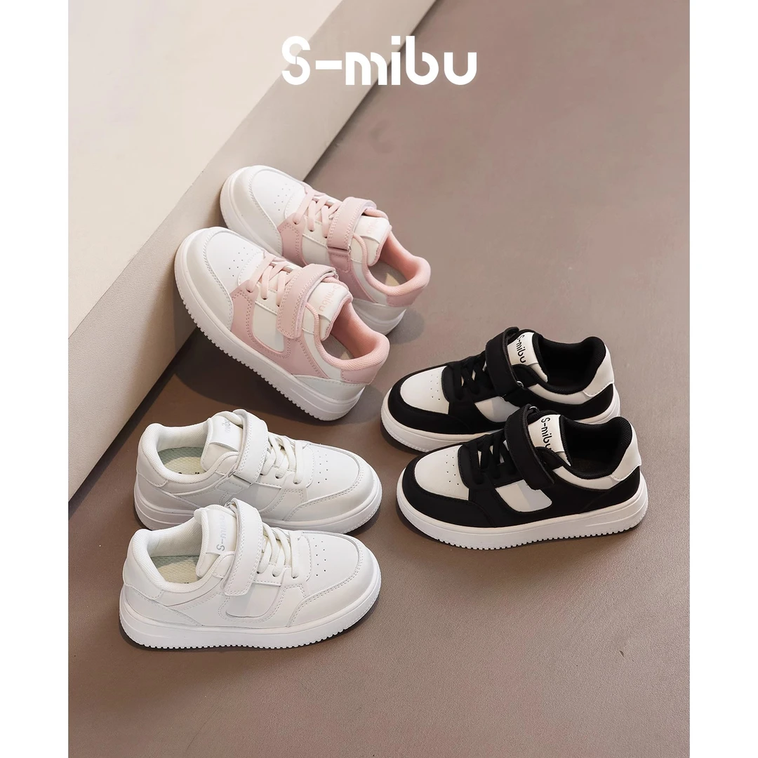 小米步反季青【熊猫鞋】女童鞋子2023年秋季新款儿童软底休闲板鞋小