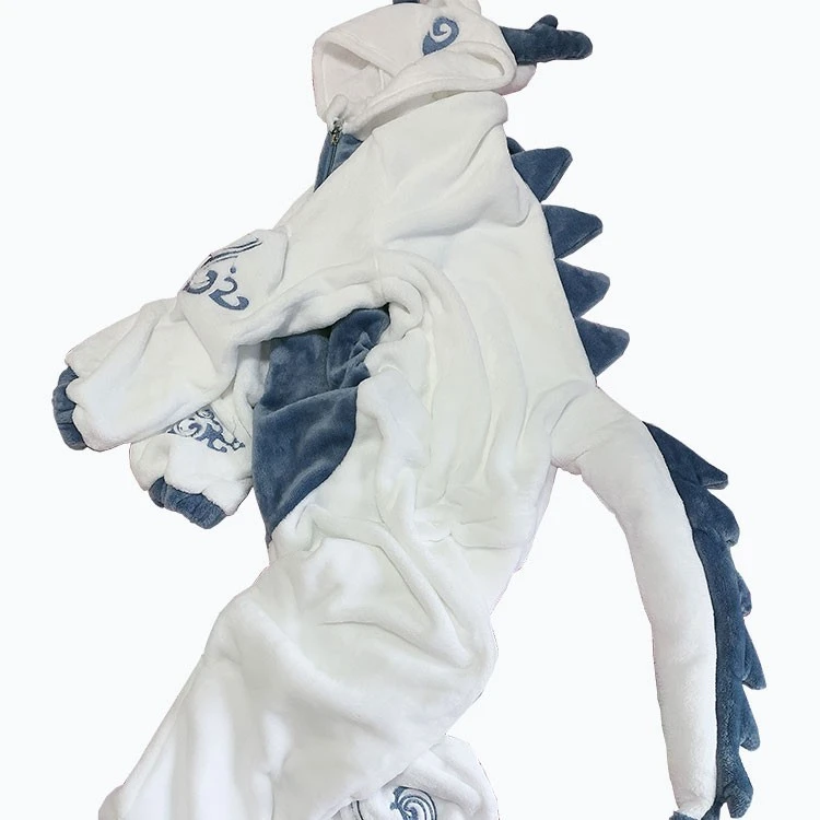 冬季敖丙哪吒情侣睡衣女式男士加厚连体法兰绒家居服可爱卡通动漫