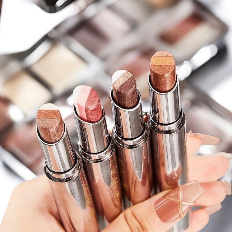 AGAG三色渐变眼影棒不易掉色眼影不飞粉高光珠光卧蚕提亮百搭便携