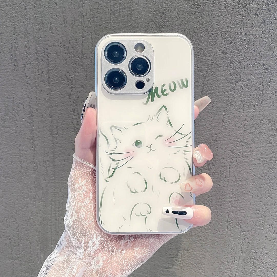 适用玻璃壳苹果iPhone/华为荣耀/OPPO/VIVO/小米手机壳14/13个性